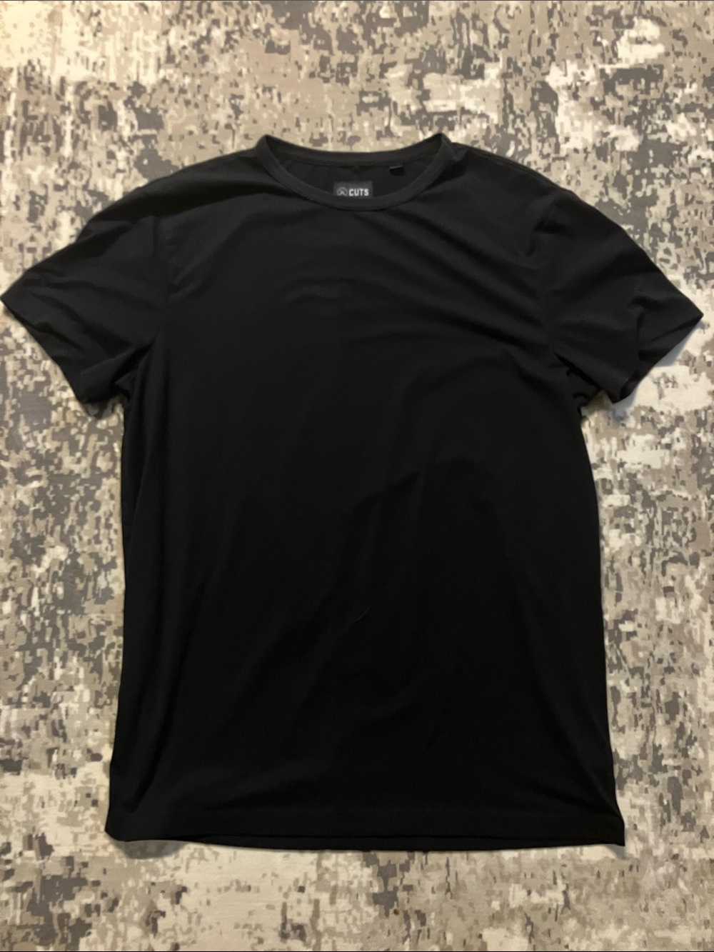 Cuts Clothing Black Short Sleeve Crewneck Tee